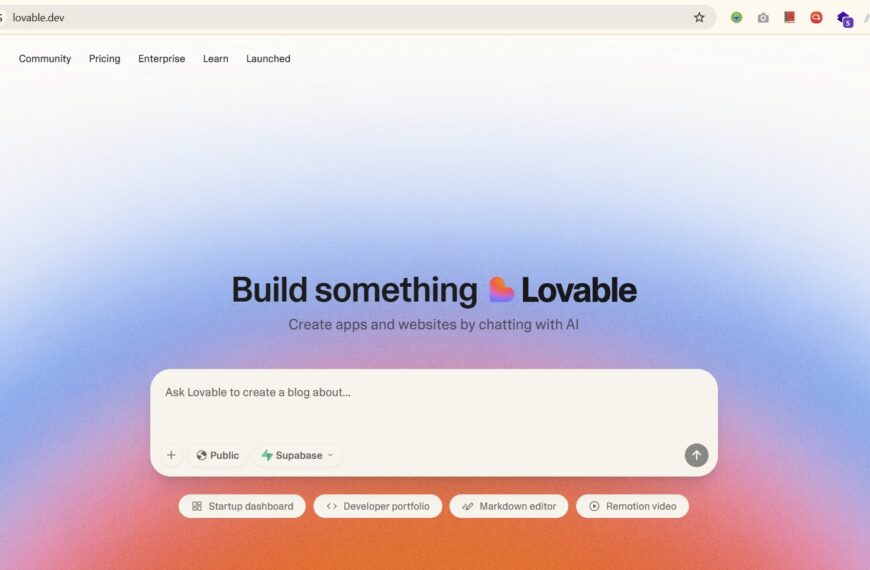 Lovable: Simplifying App Development with AI-Powered Ease
